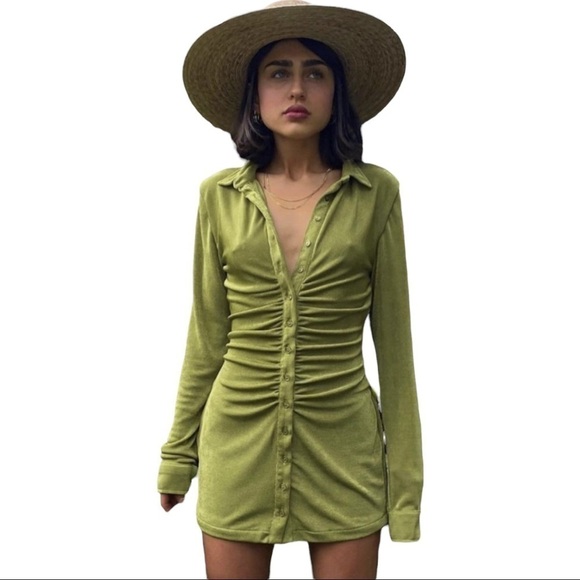With Jean | Forrest Green Andy Dress - Size Medium - Picture 1 of 10